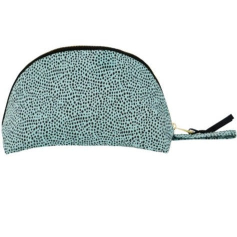 MINT Aqua Cheetah Seersucker Taco Bag