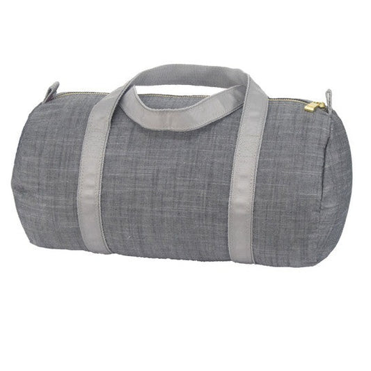 Sac de sport en chambray gris MENTHE