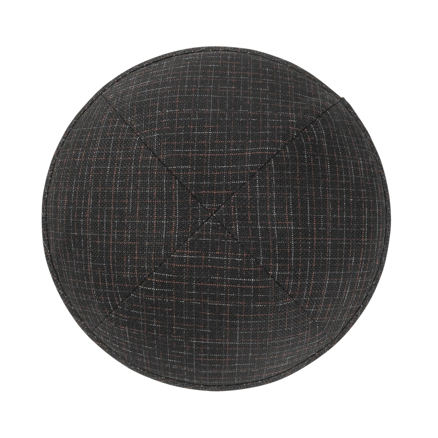 IKIPPAH NOIR ET MARRON ETCH YARMULKE