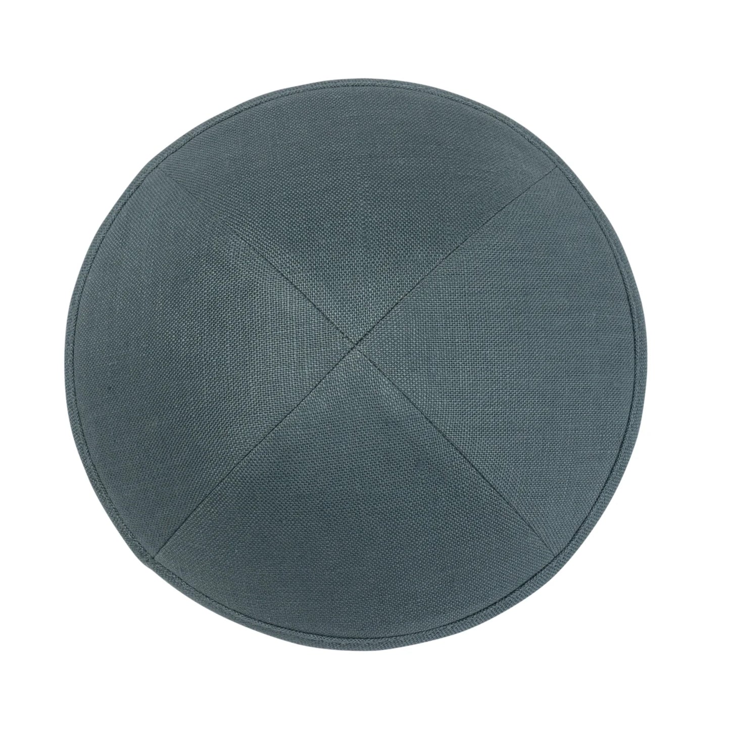 IKIPPAH BLUE GRAY LINEN YARMULKE