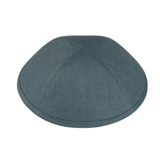 IKIPPAH BLEU GRIS LIN YARMULKE