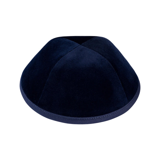 IKIPPAH VELOURS MARINE YARMULKE