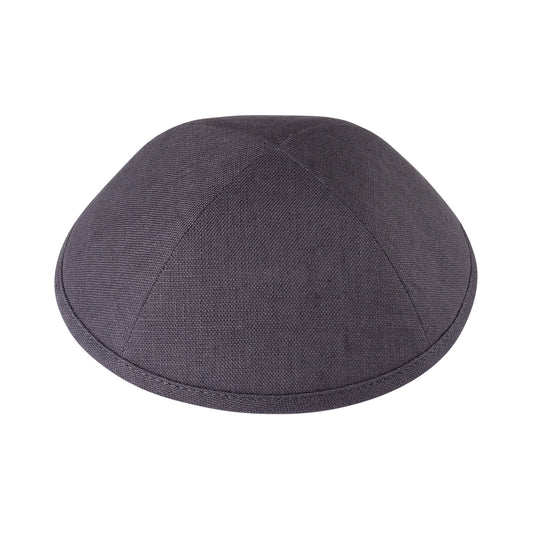 IKIPPAH SLATE LINEN YARMULKE