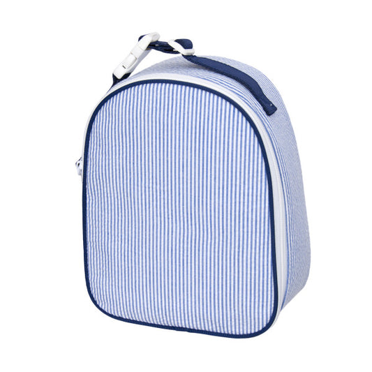 MINT Navy Seersucker Gumdrop Lunchbox