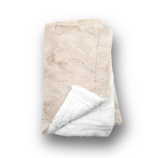 Lullabee Camel Cream Minky Blanket