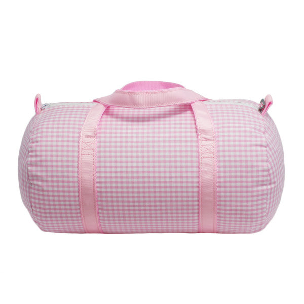 MINT Pink Gingham Duffel