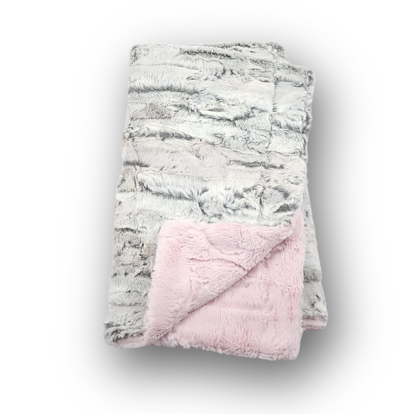 Lullabee Pink Fox Minky Blanket