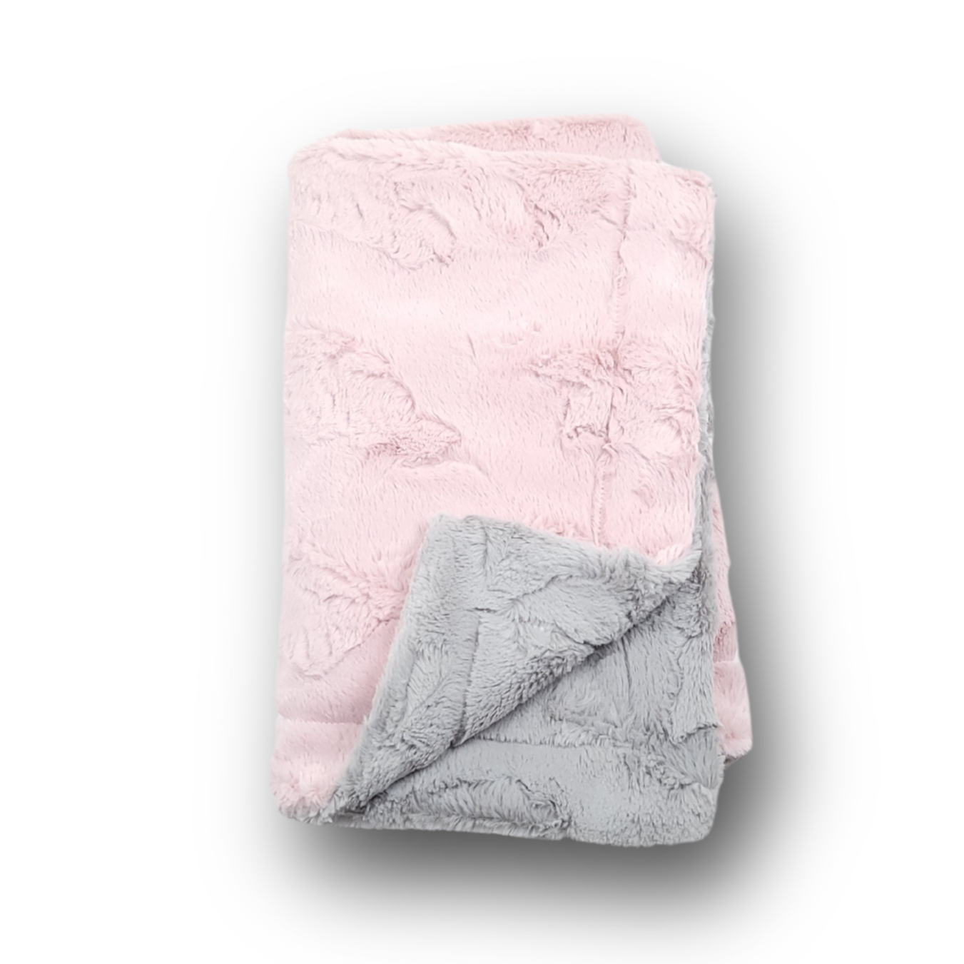 Lullabee Rosewater Silver Minky Blanket