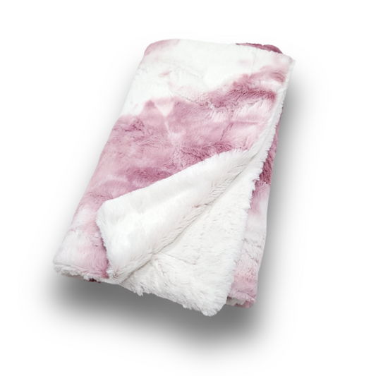 Lullabee Raspberry Mist Ultra Plush Minky Blanket