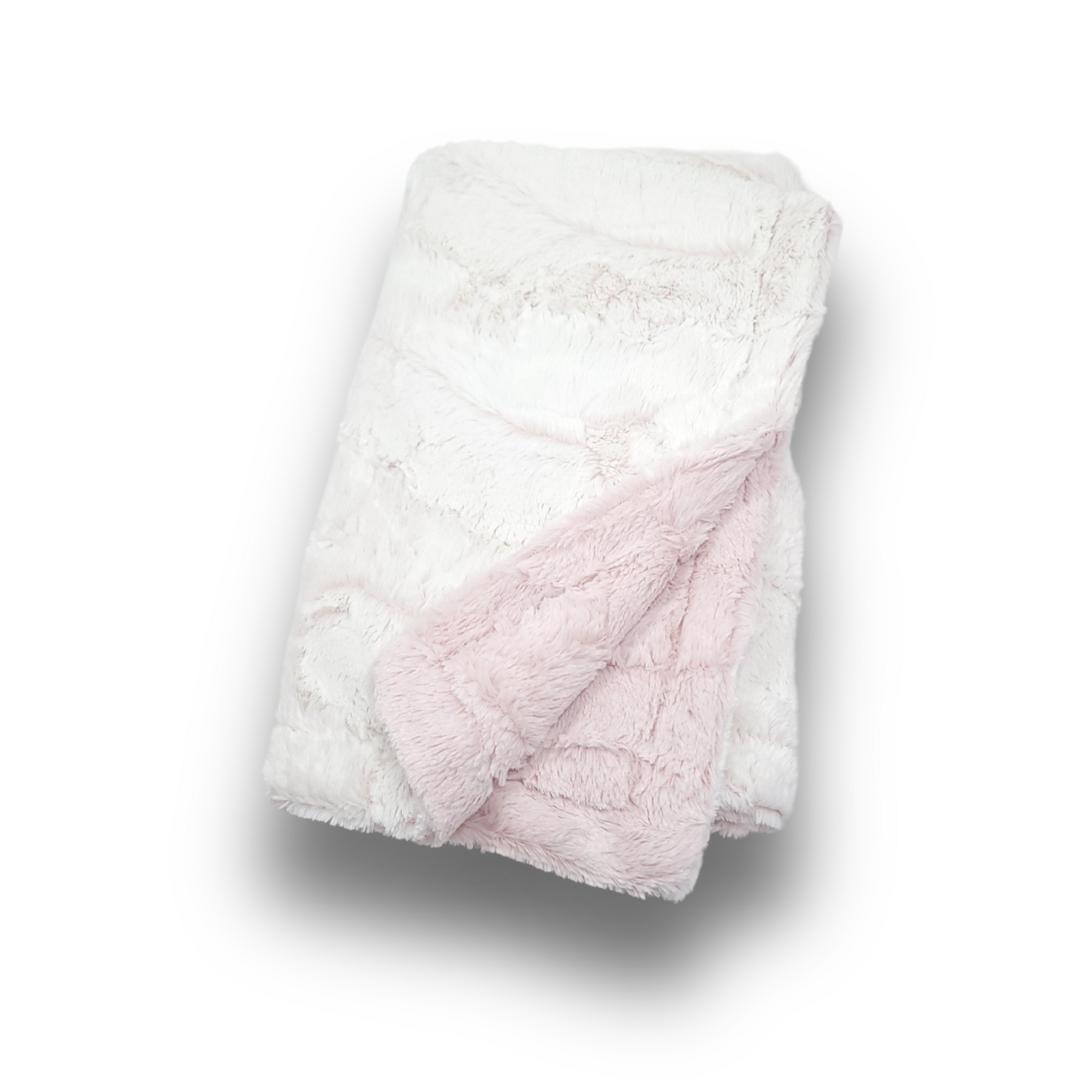 Lullabee Frosted Rosewater Minky blanket