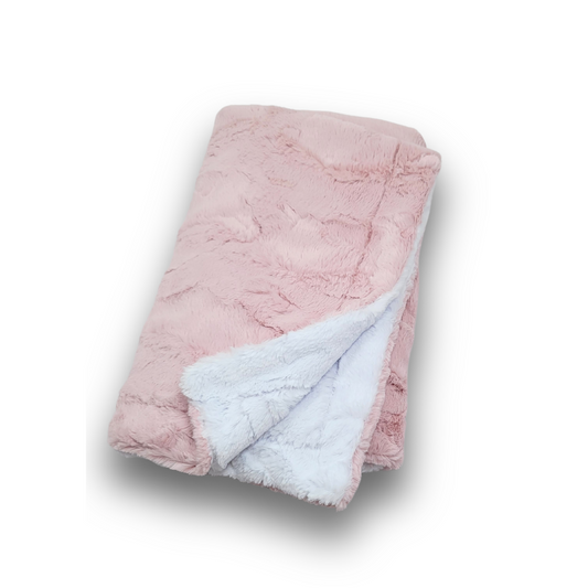 Couverture Minky Lullabee Rosewater Snow