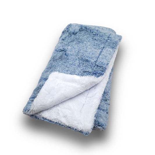 Lullabee Stonewash Snow Minky Blanket