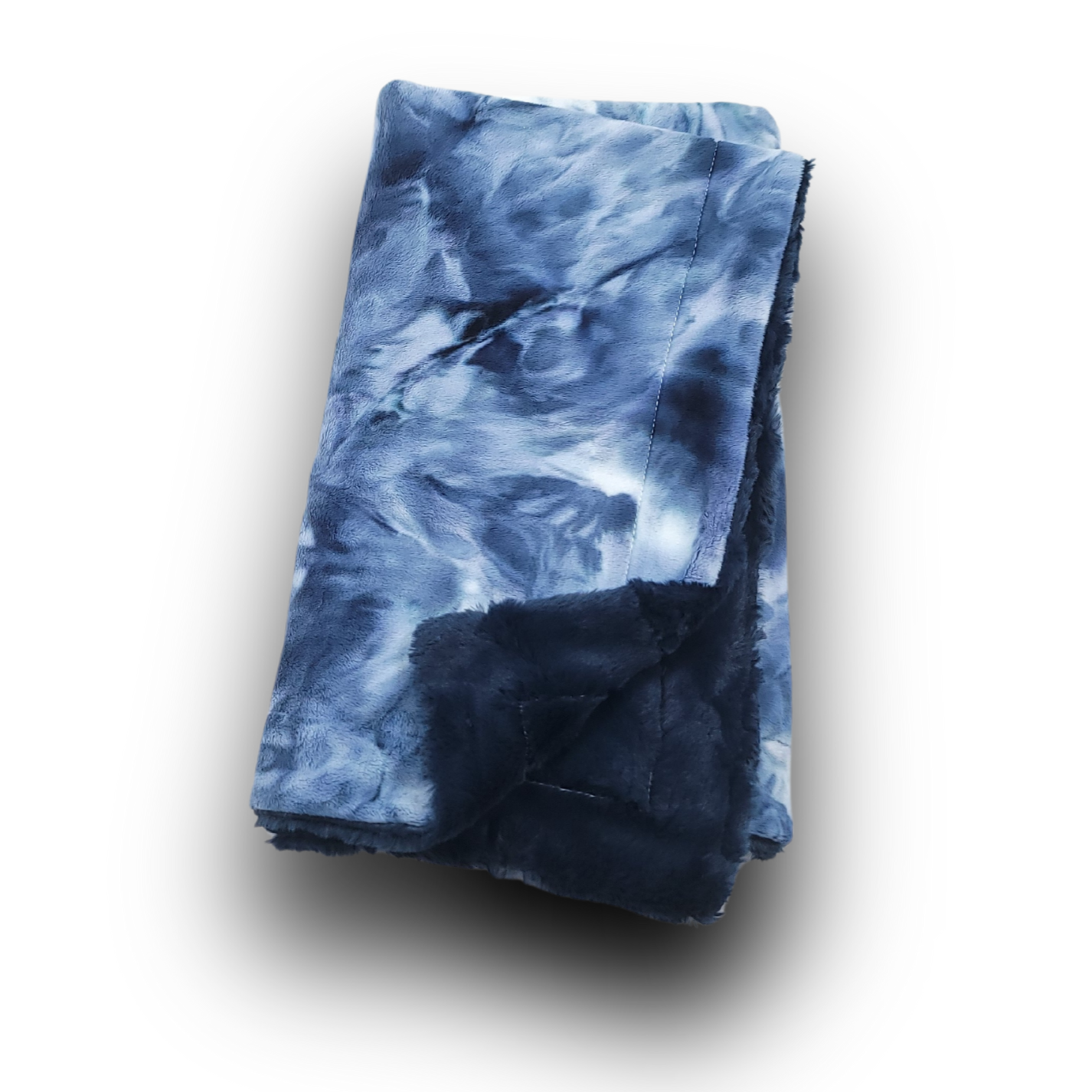 Lullabee Tie Dye Navy Minky Blanket